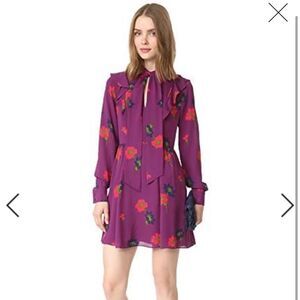 Tanya Taylor Plum Aubree Dress